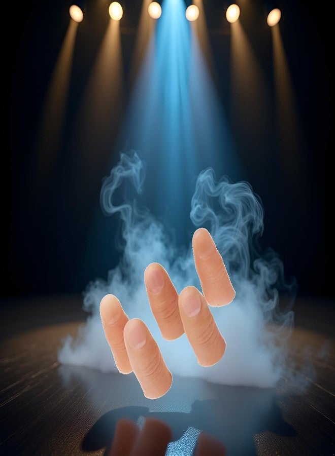 Zewool Xinjincang 5Pcs/Set Complexion Magic Trick Fingers Fake Thumb Tips Stage Show Prop Prank Magic Kits and Accessories Novelty and Gag Games, Small - Image 3